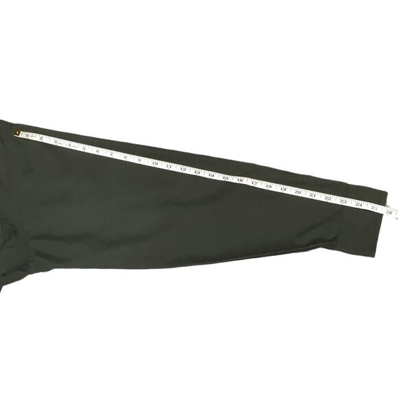 Milano Uomo Shirt Button Front Olive Green Men's 16 34/35 Button Up Long Sleeve - Picture 7 of 9